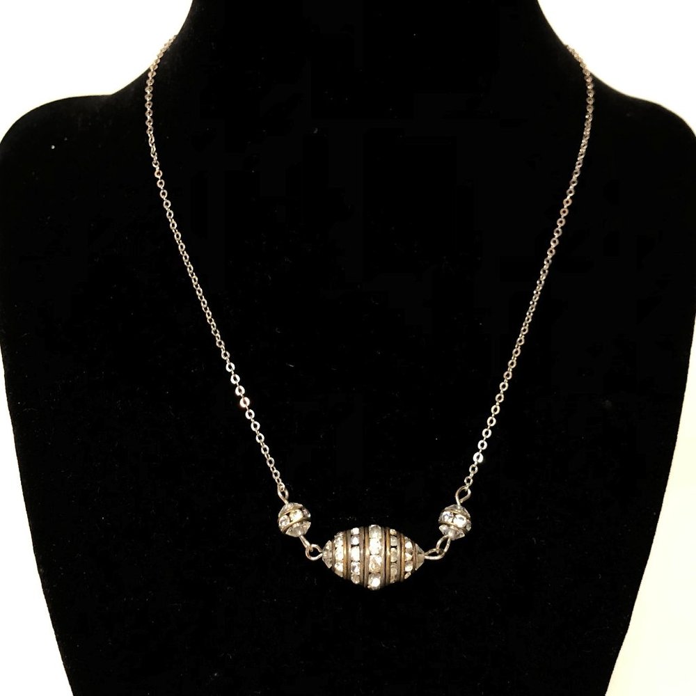 Crystal Rondelle sweet necklace, great layered!